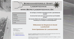 Desktop Screenshot of behe-lasertechnik.de