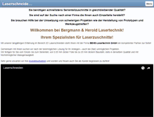 Tablet Screenshot of behe-lasertechnik.de